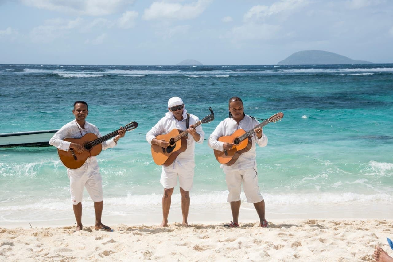 Live music atmosphere on the island