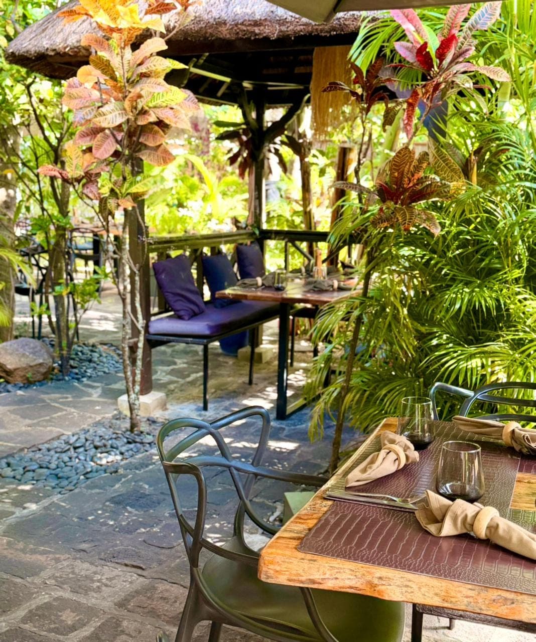 Balançoire emblématique du jardin